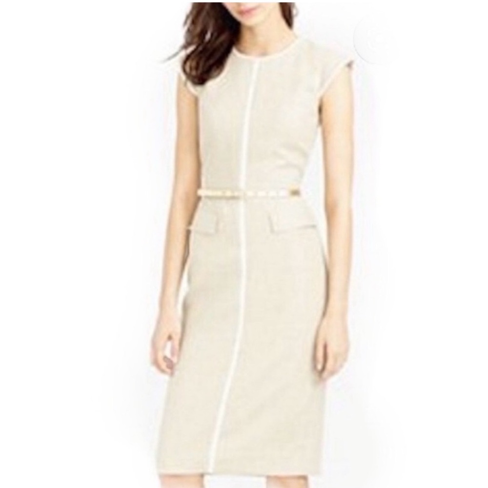 J crew linen dress with cap sleeve #NWT